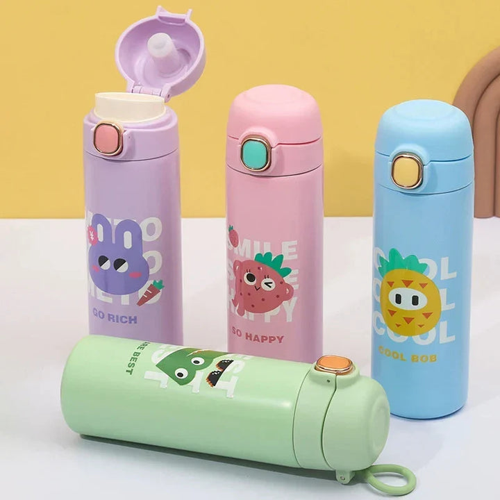 Láhev na pití pro děti 400 ml – modrá / růžová