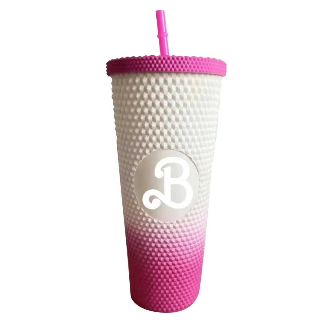 Termohrnek tumbler – bílá/růžová