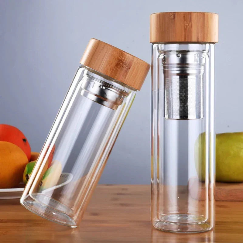 Skleněná láhev na pití – 450 ml / 550 ml