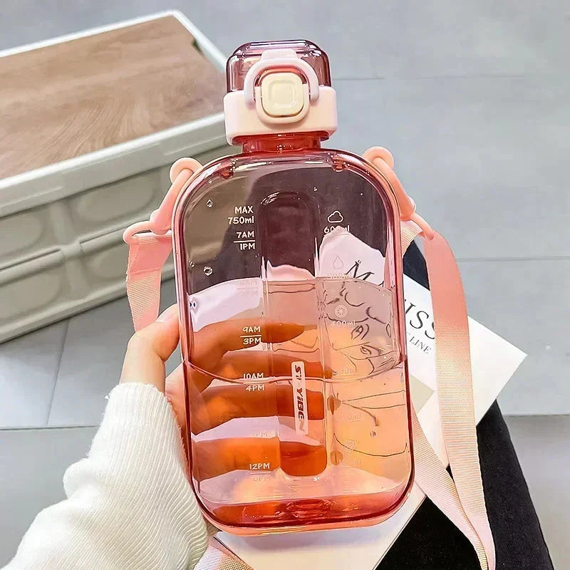 Láhev na pití 750 ml – růžová